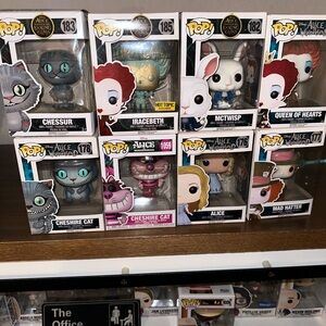 COPY - Set of 8 Alice in wonderland pop funko lot